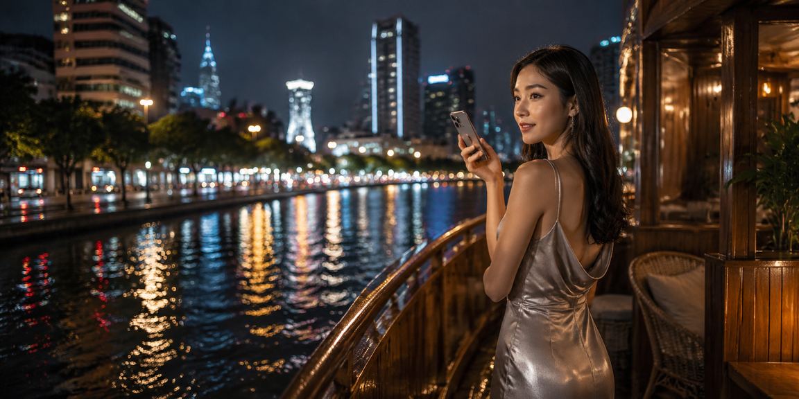Góc cà phê sáng tại TP.HCM, người hâm mộ theo dõi kết quả bóng đá trên điện thoại