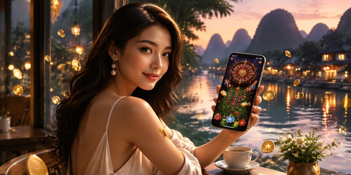 Người chơi thư giãn với điện thoại tại quán cà phê Ninh Bình